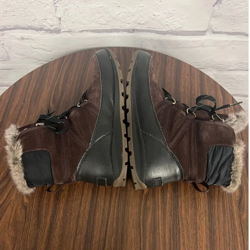 Sorel Womens 9 Gorpcore Granola Girl Outdoors Suede Whitney Short Snow Boots
